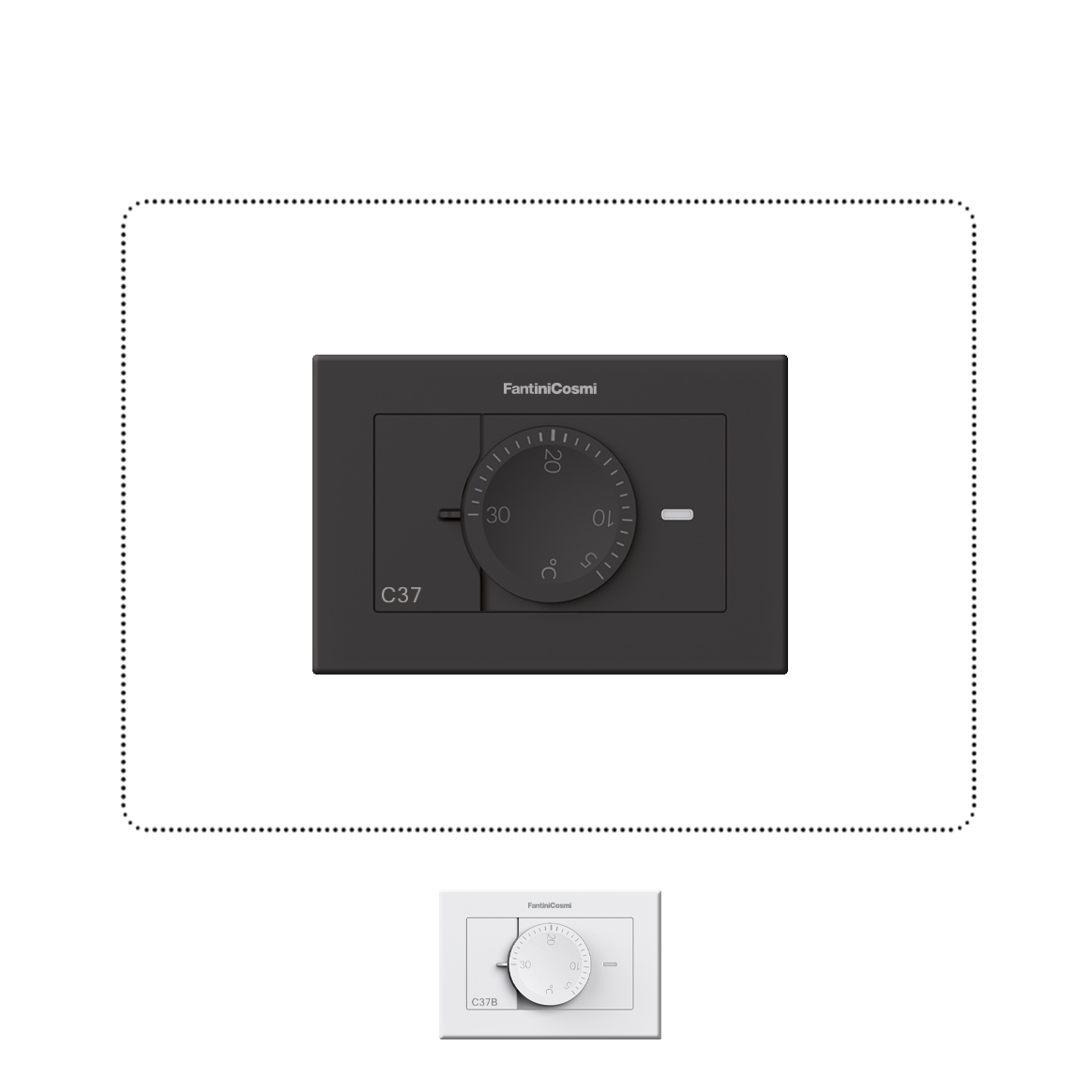fantini-cosmi-c37-thermostat-d-ambiance-encastrable-lectronique image 1
