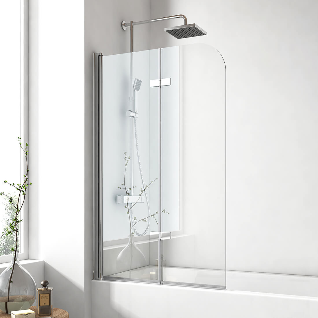 emke-pare-baignoire-2-volets-120-cm-noir-verre-6-mm image 1