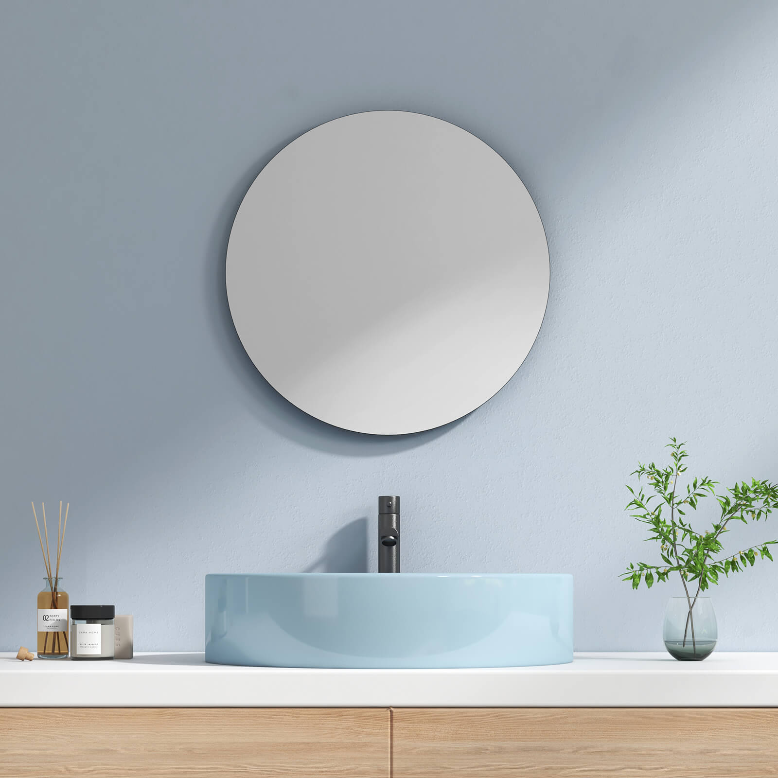 emke-miroir-mural-m05-rond-60-cm-sans-cadre image 1