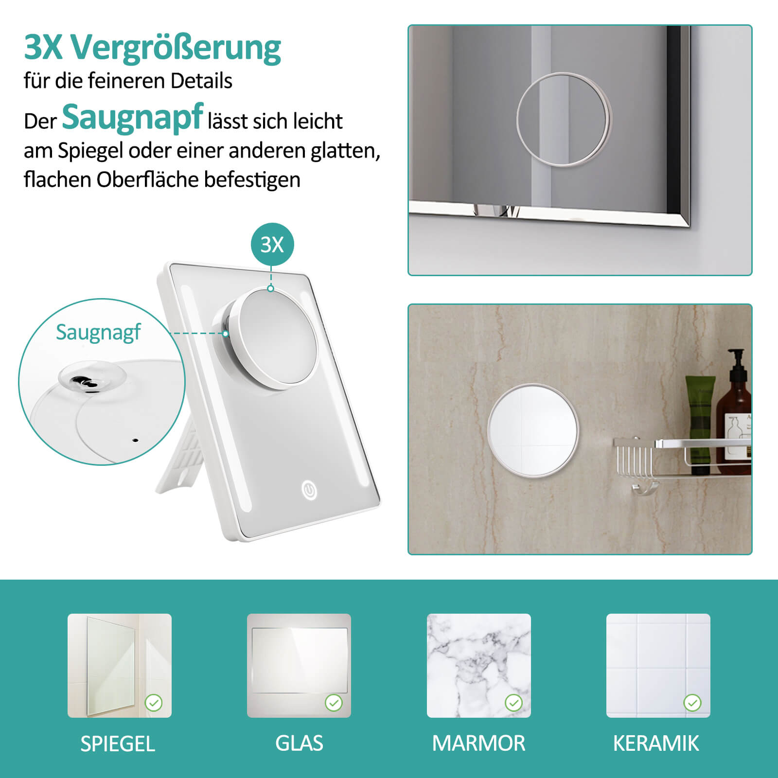 emke-cm03-miroir-grossissant-led-3x-usb-luminosit-r-glable image 4