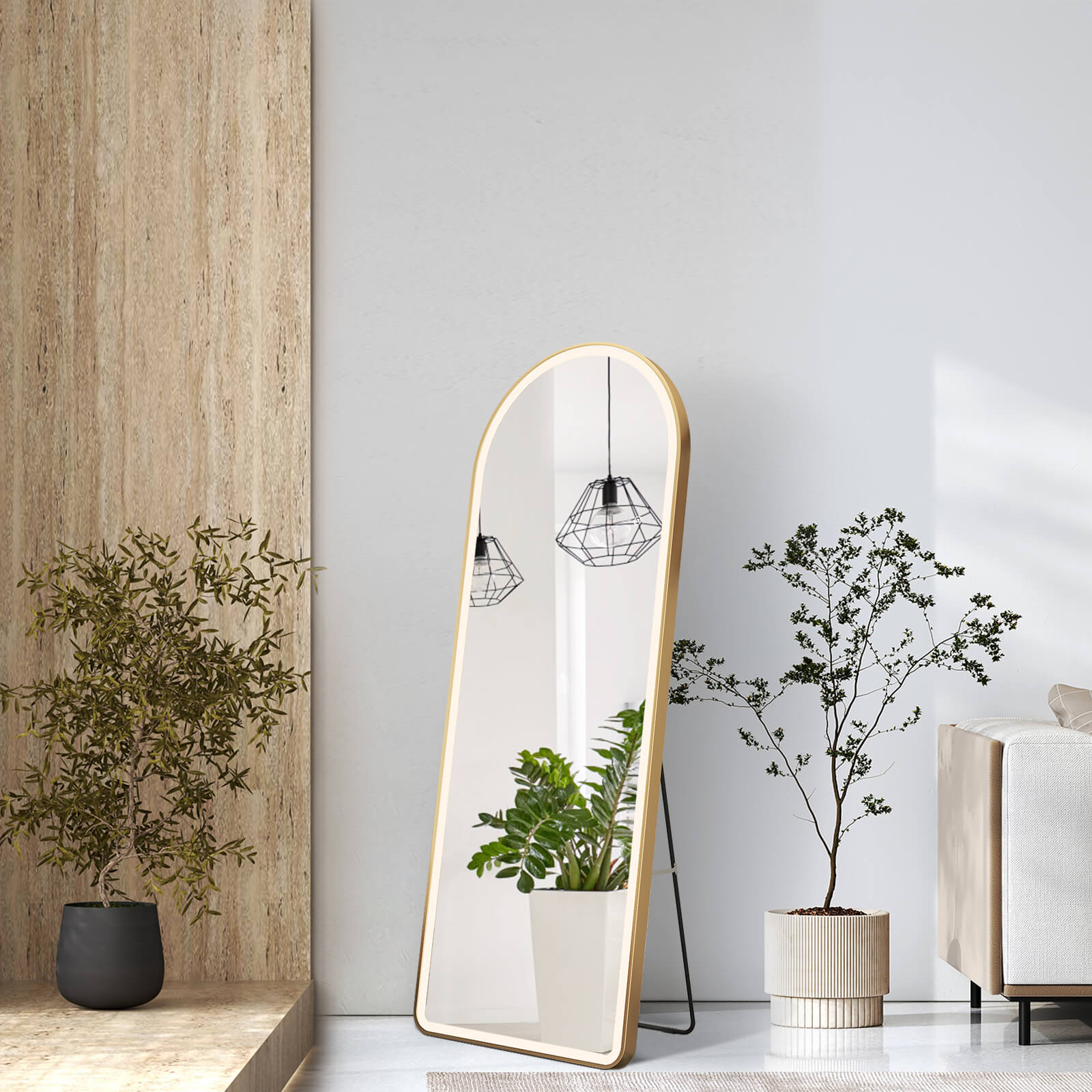 emke-miroir-sur-pied-fm06-pleine-longueur-led-noir-160x60 image 2