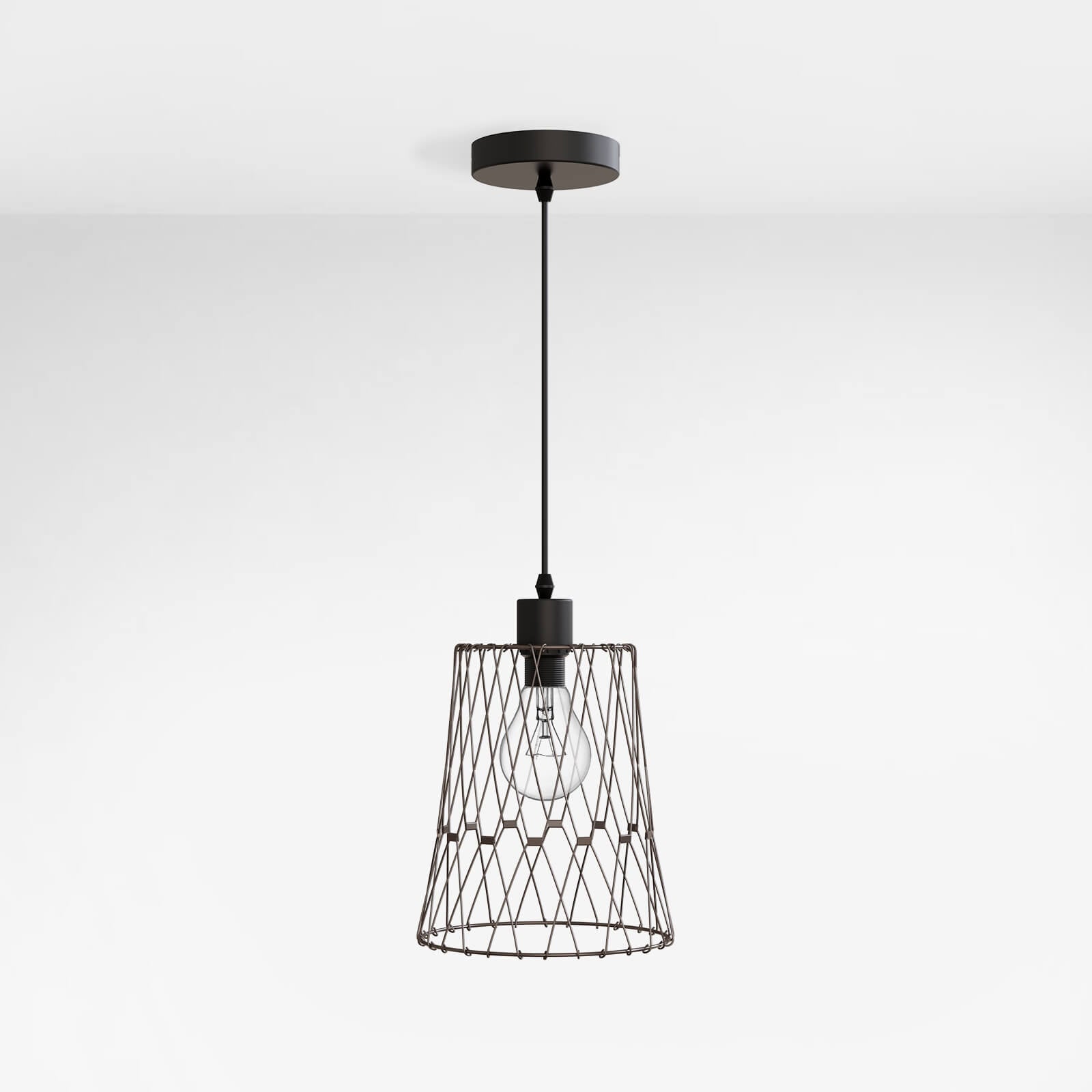 emke-l18b2bl-suspension-fer-anthracite-e27-d-formable image 2