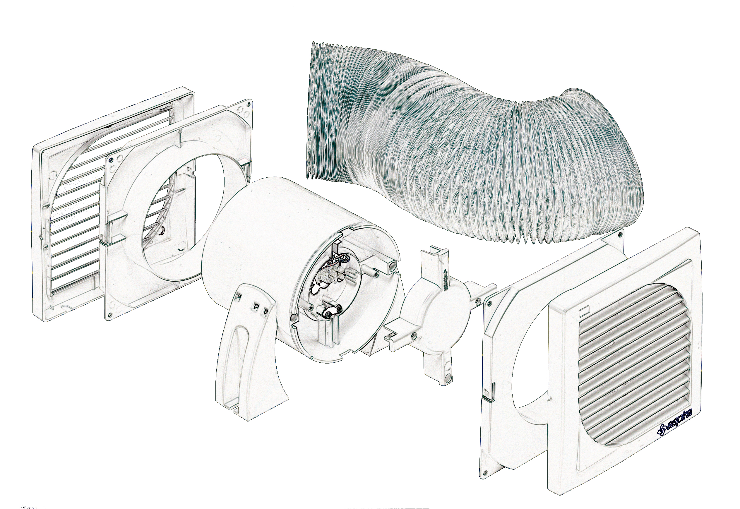fantini-cosmi-evolution-kl-extracteur-axial-kit-100-mm image 3
