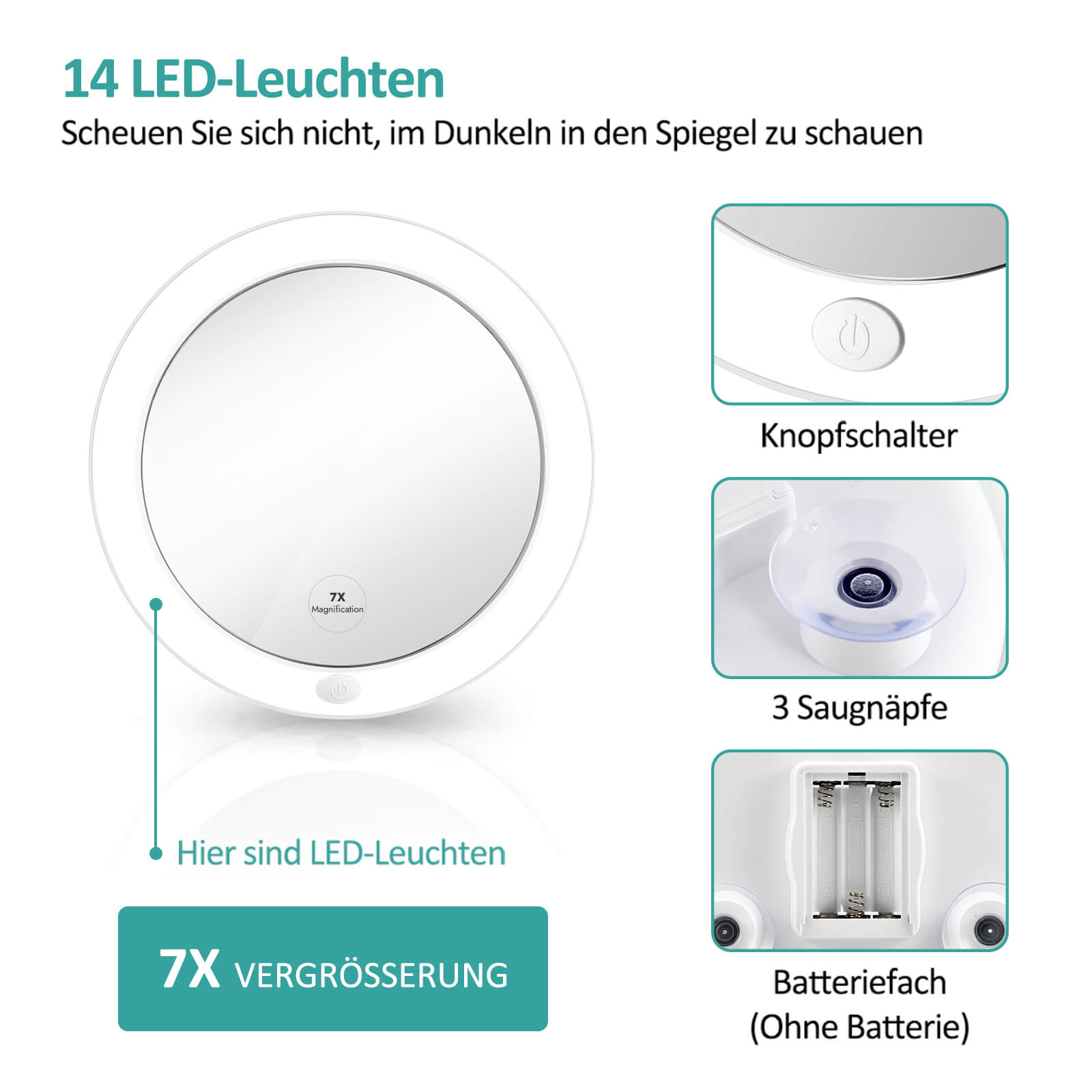 emke-miroir-grossissant-5x-lumineux-ventouse-blanc-165-mm image 8