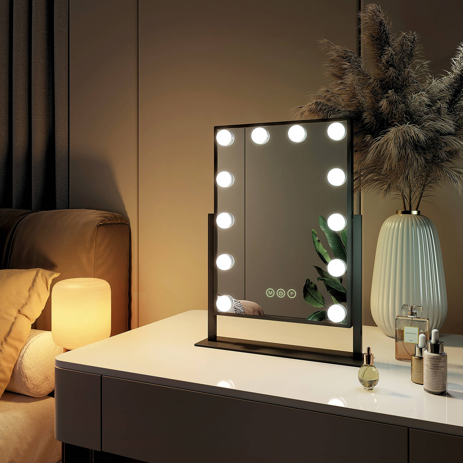 emke-cm12-miroir-cosm-tique-hollywood-noir-25x30-grossissant-7x image 7