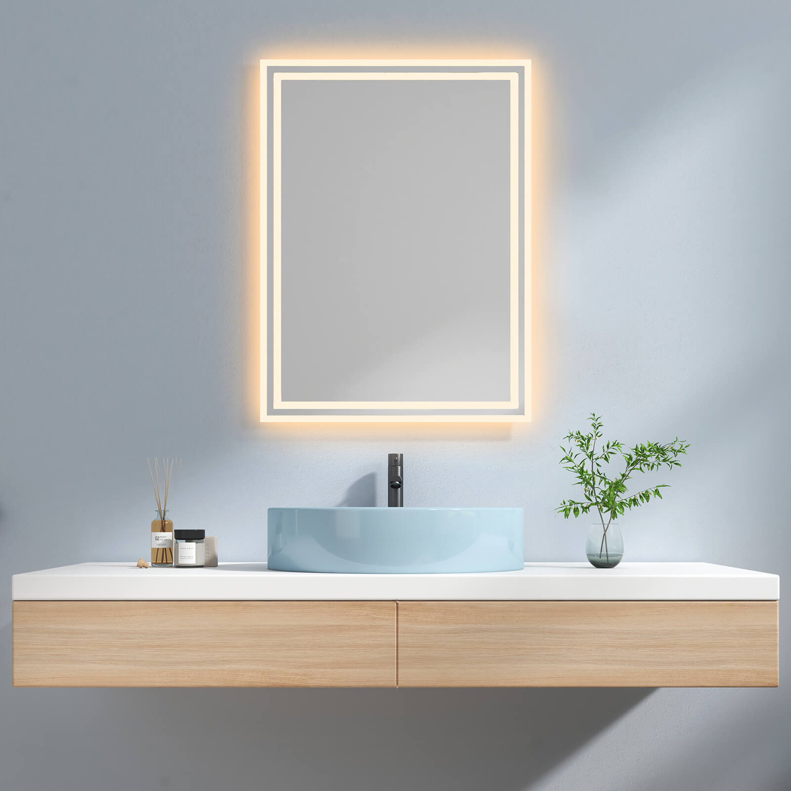 emke-lm04-miroir-lumineux-salle-de-bain-60x80-tactile-6500k image 3