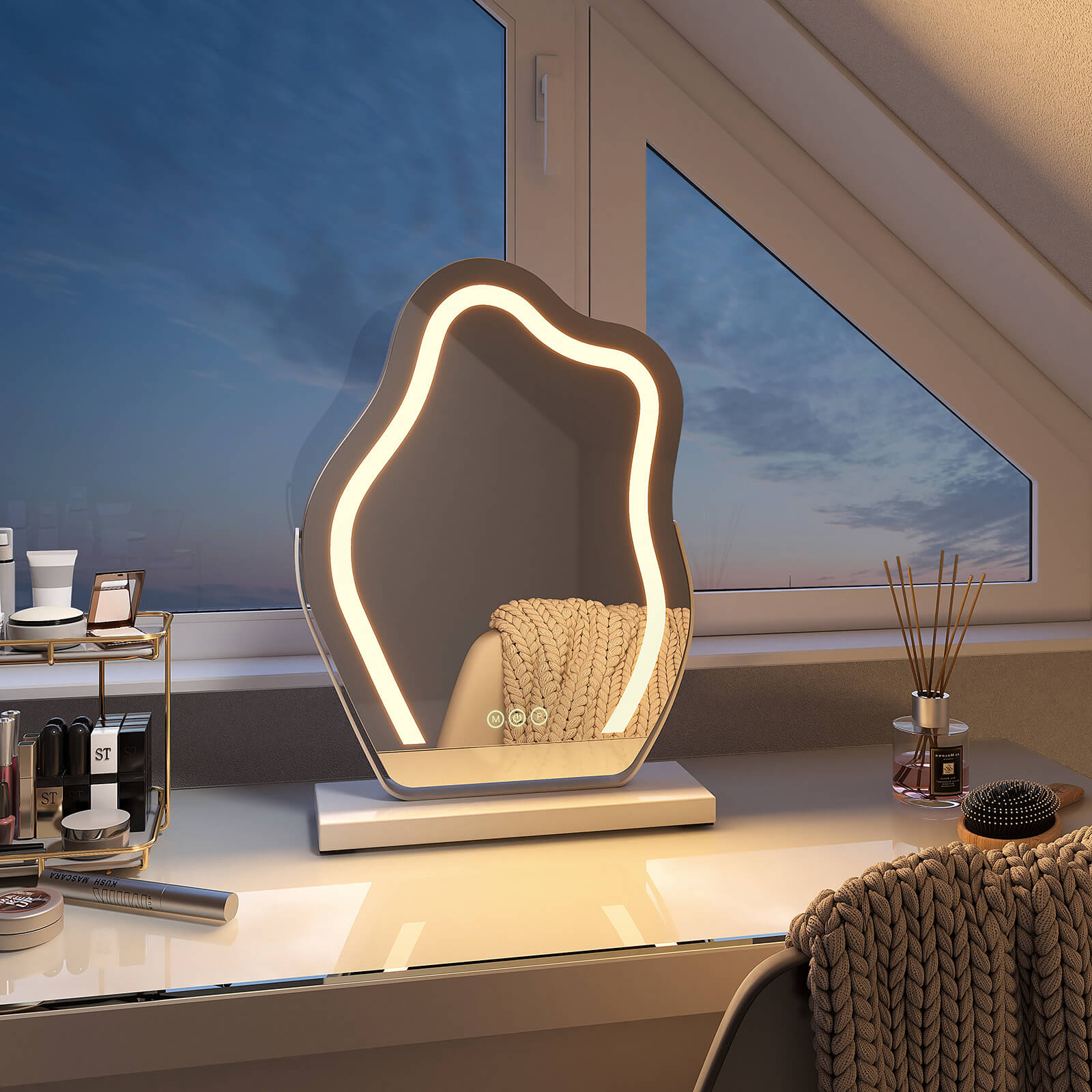 emke-miroir-grossissant-cm14-maquillage-led-noir-30x40-cm image 6