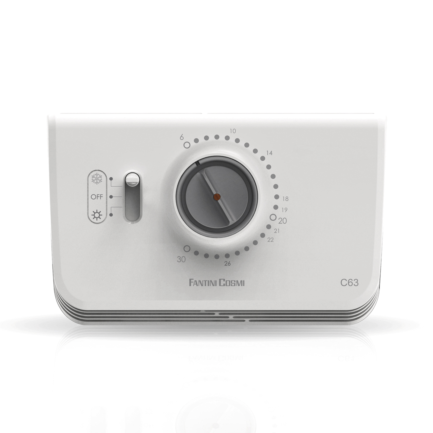 fantini-cosmi-c63-thermostat-d-ambiance-chaud-froid-filaire image 1