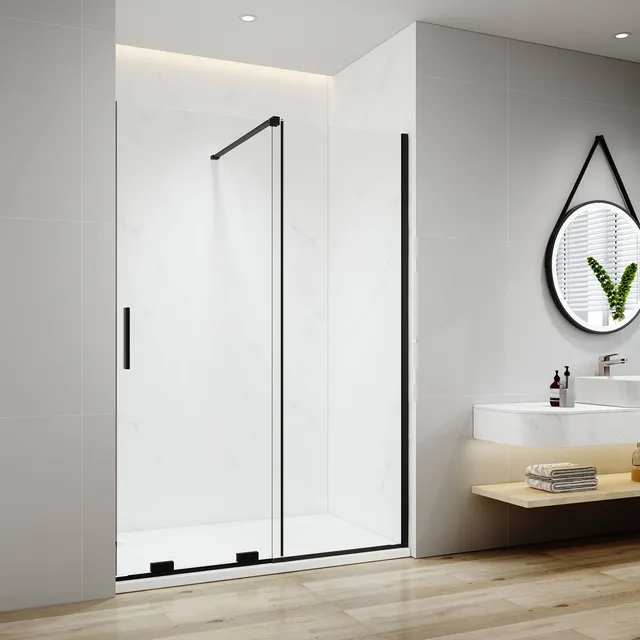 emke-cabine-de-douche-120x195-cm-noir-verre-8-mm image 1