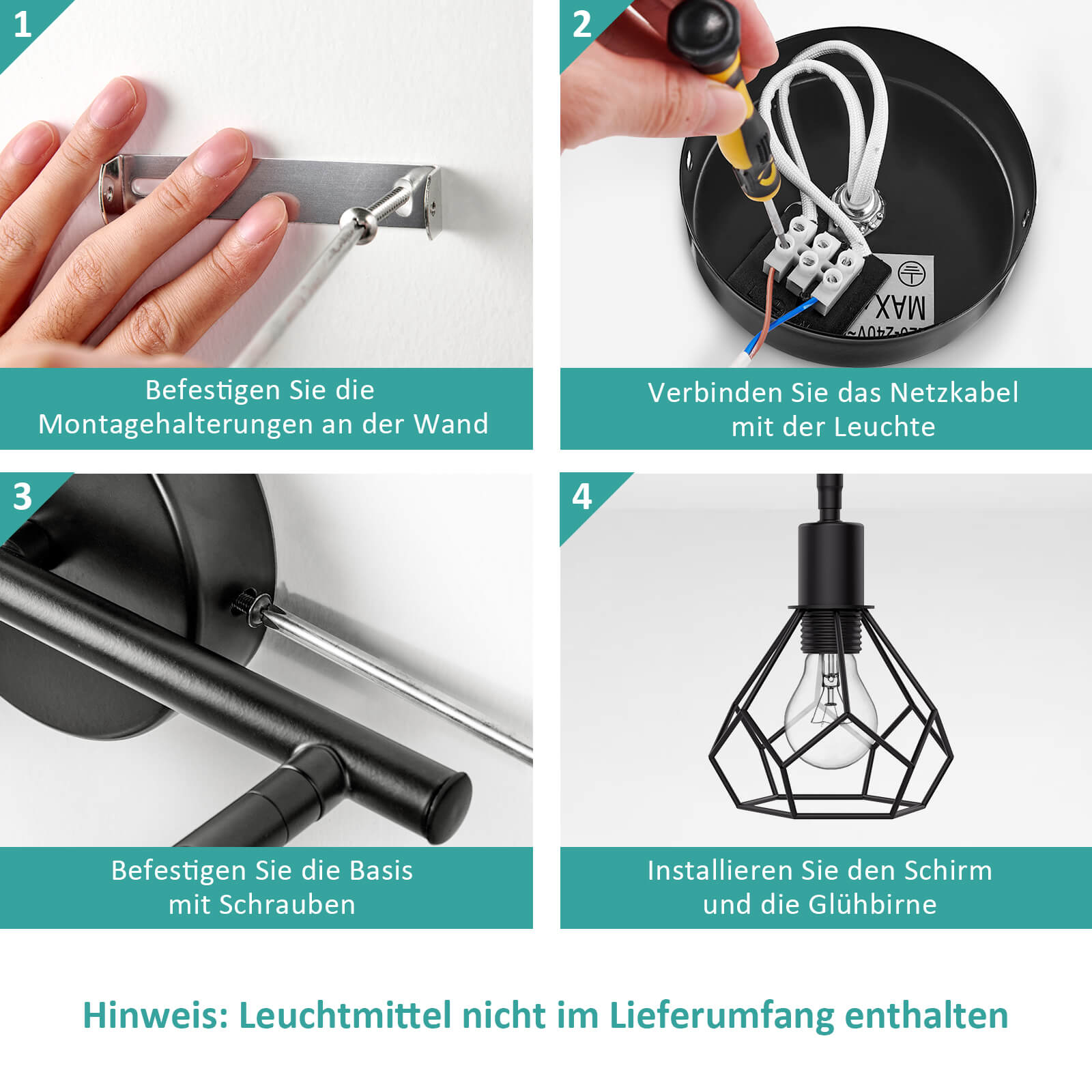 emke-l25a2bl-plafonnier-2-lampes-noir-e14 image 7