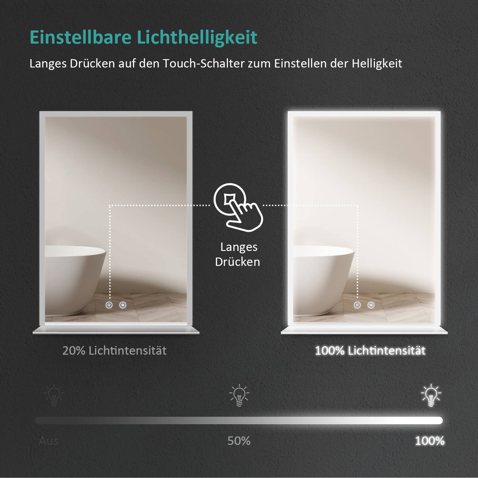 emke-lm15-miroir-lumineux-salle-de-bain-led-50x70-tactile image 6