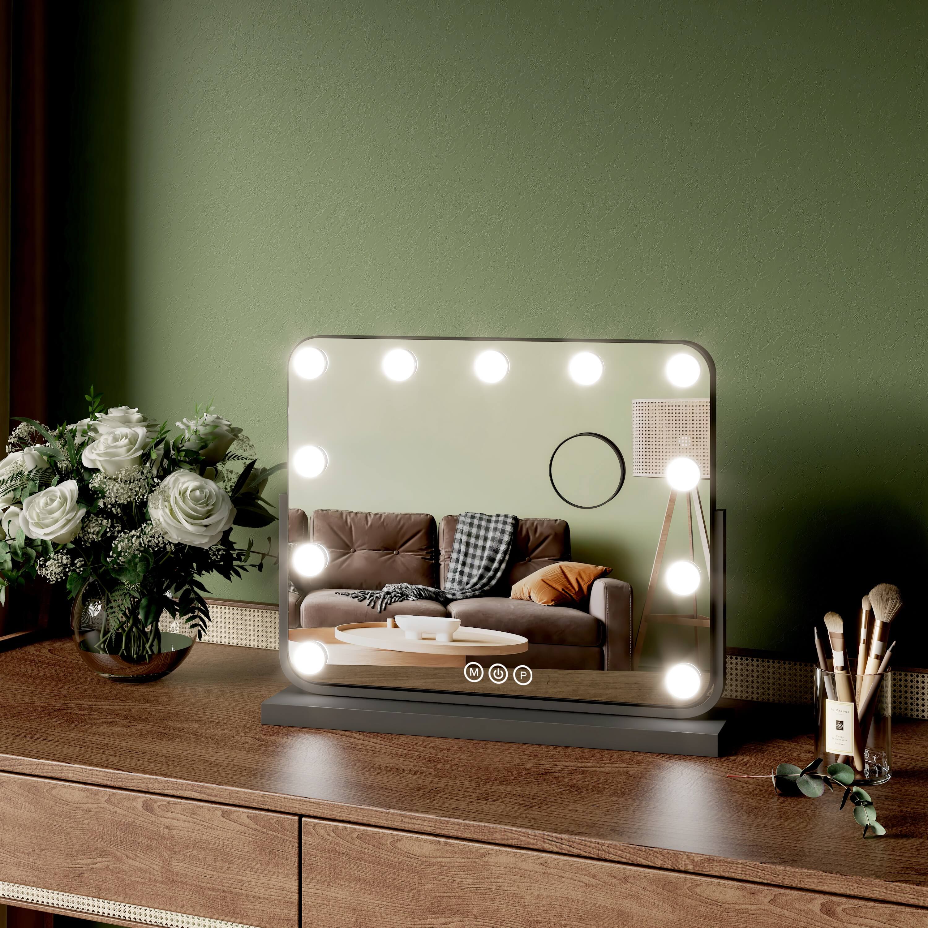emke-cm10-miroir-hollywood-lumineux-noir-60x42-7x image 1