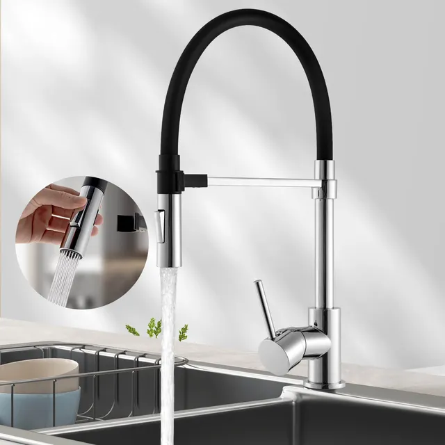emke-f17-mitigeur-cuisine-2-jets-orientable-chrom-360 image 1