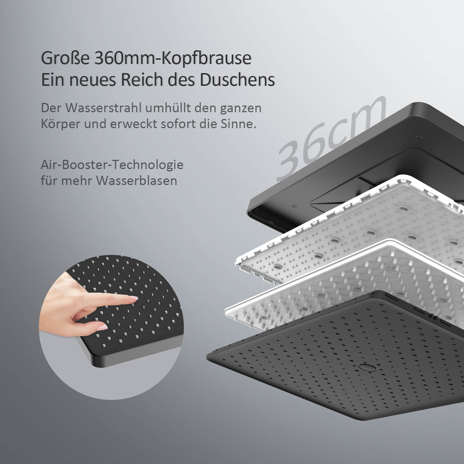 emke-f13-colonne-de-douche-thermostatique-38-c-noir-mat-tablette image 6