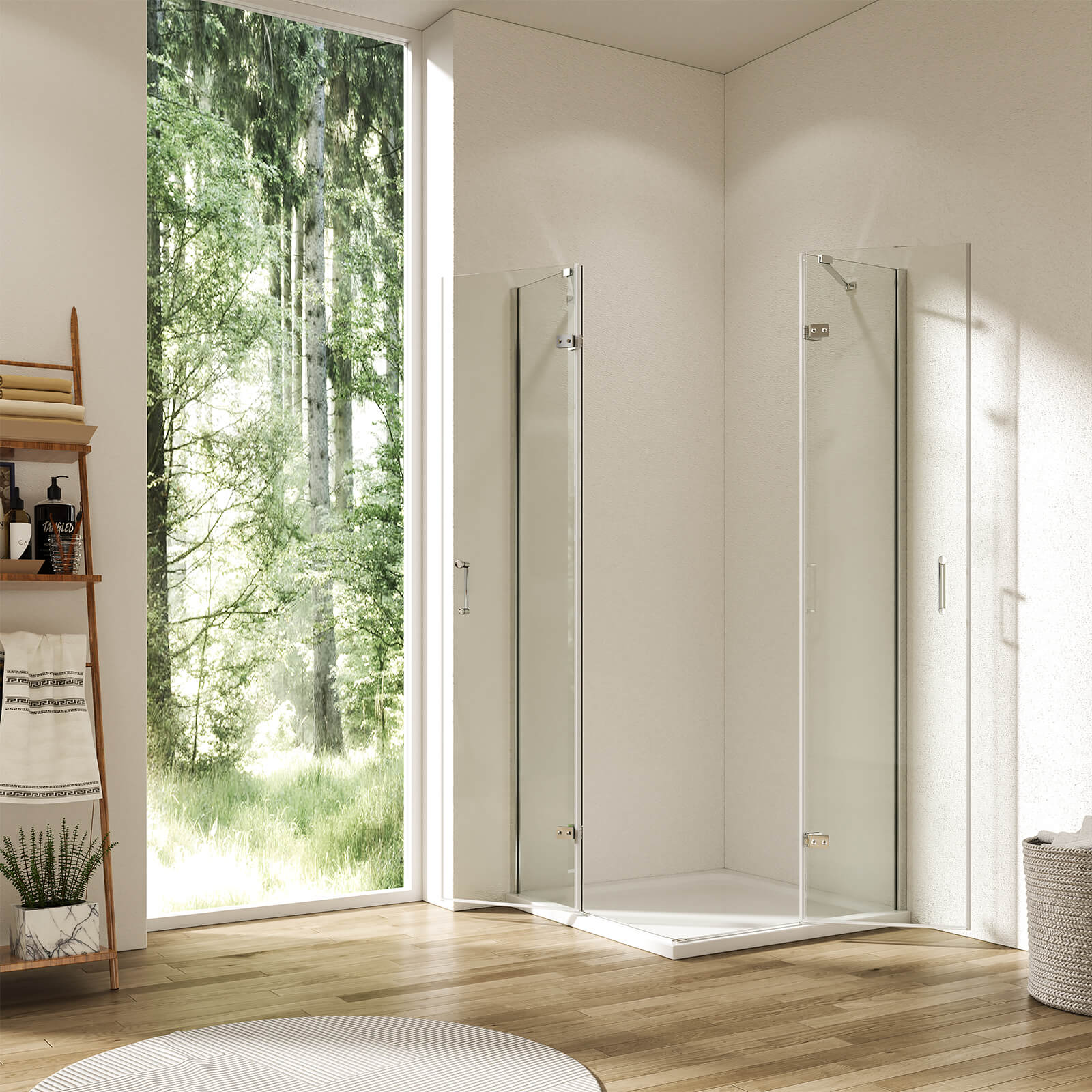 emke-cabine-de-douche-angle-90x195-portes-battantes image 6