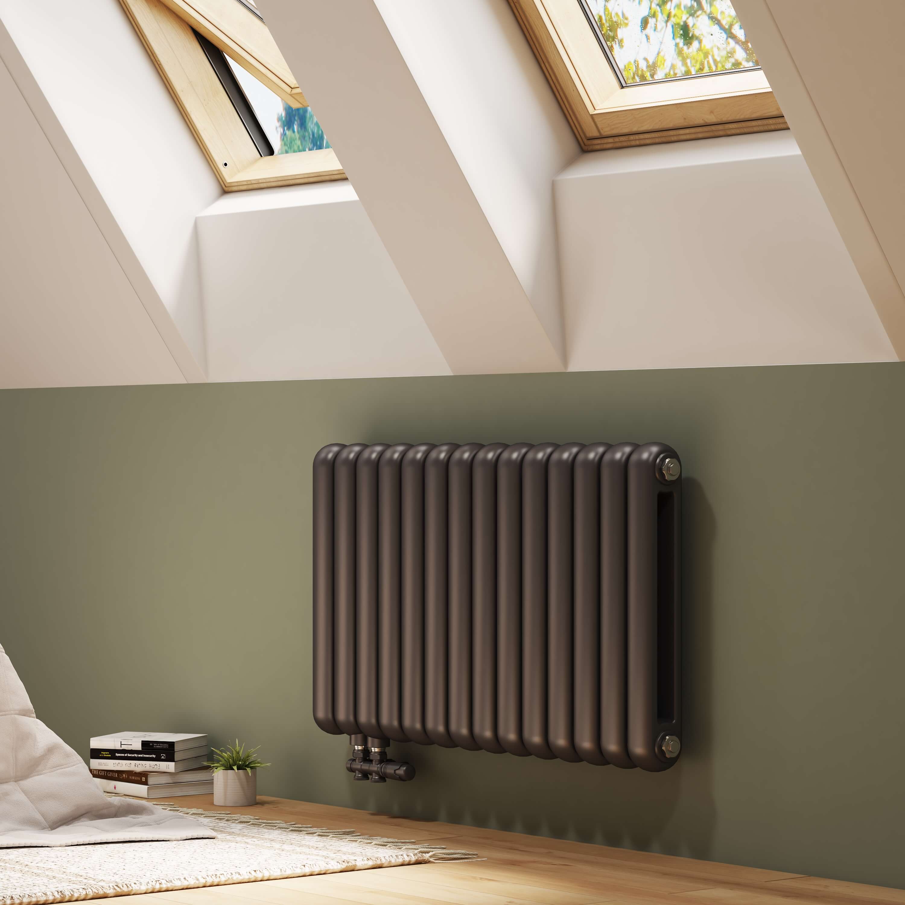 emke-radiateur-eau-chaude-double-anthracite-55x100 image 2