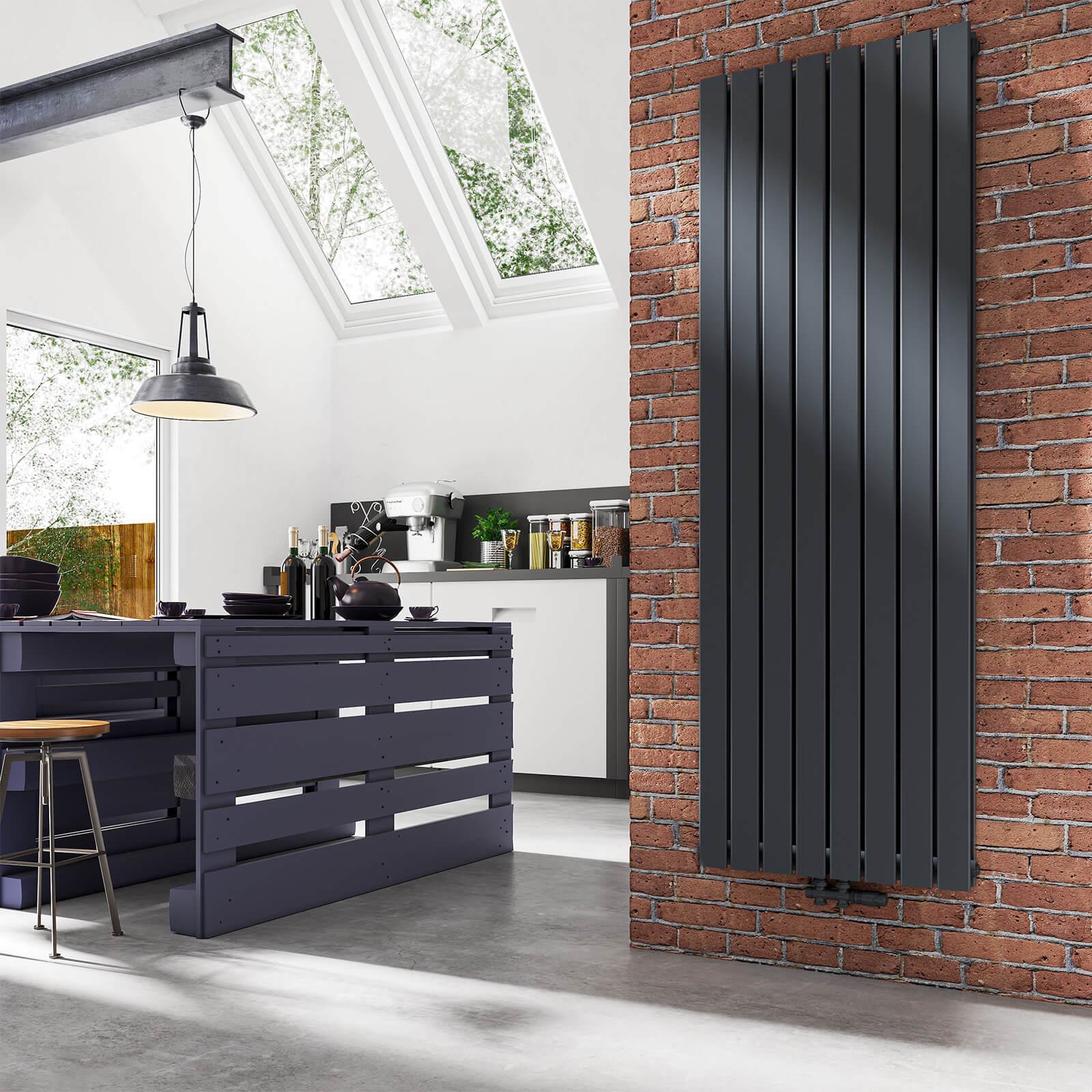 emke-radiateur-plat-vertical-double-blanc-180x62-eau-chaude image 2