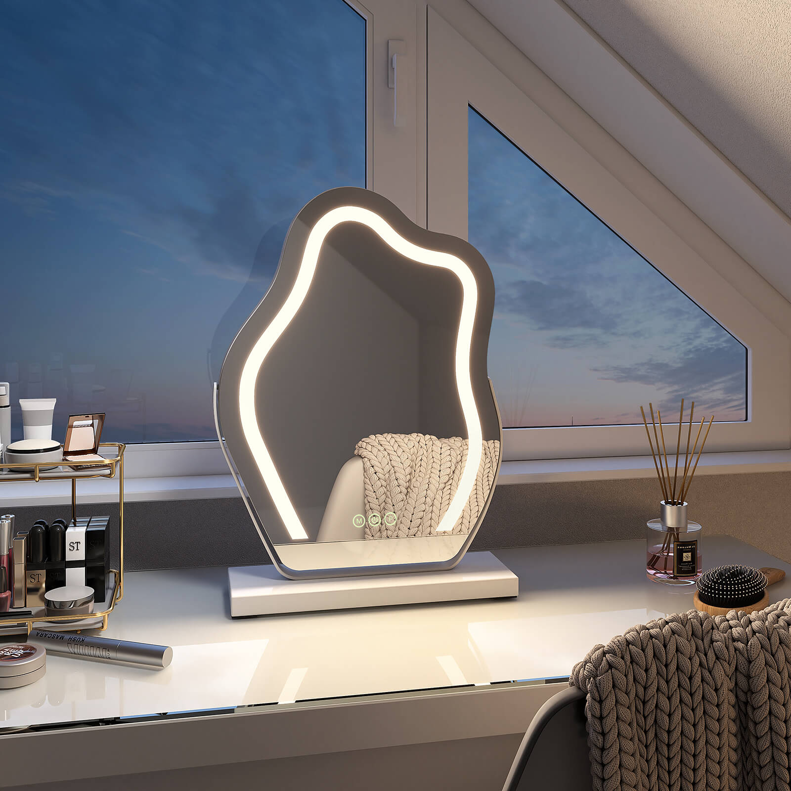 emke-miroir-grossissant-cm14-maquillage-led-noir-30x40-cm image 5