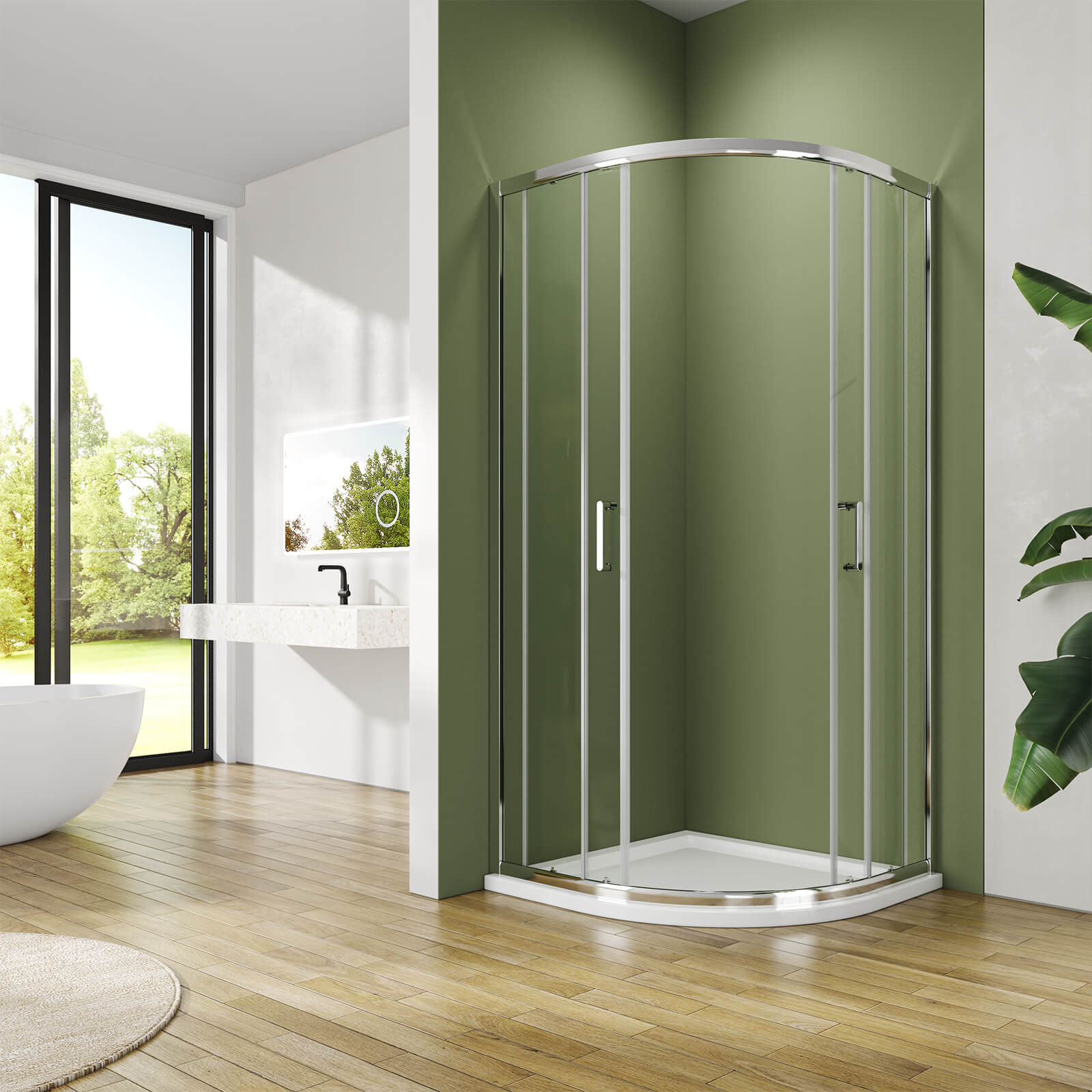 emke-cabine-de-douche-quart-de-cercle-90x90x185-coulissante image 6