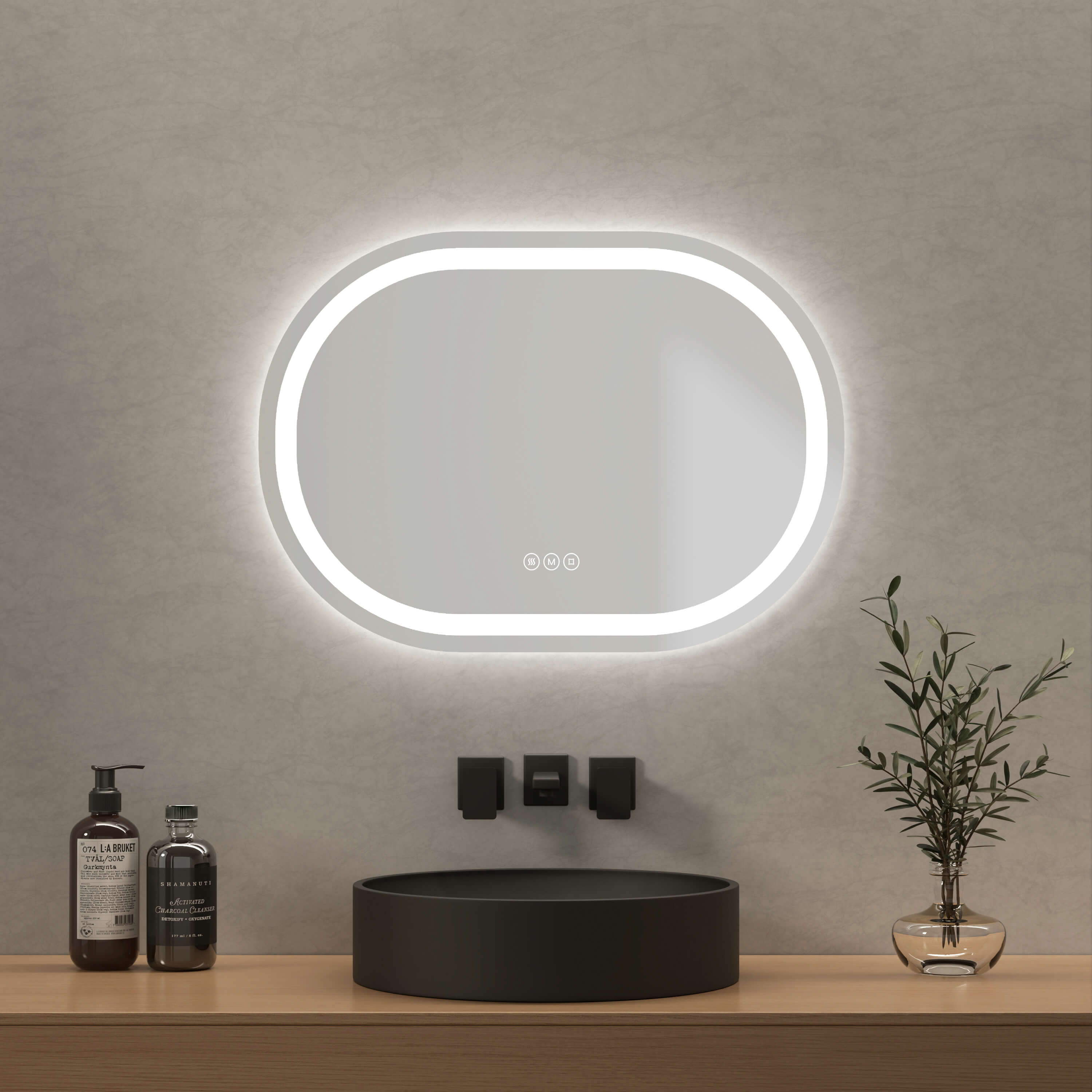 emke-olm06-miroir-lumineux-salle-de-bain-70x50-tactile-anti-bu-e image 1