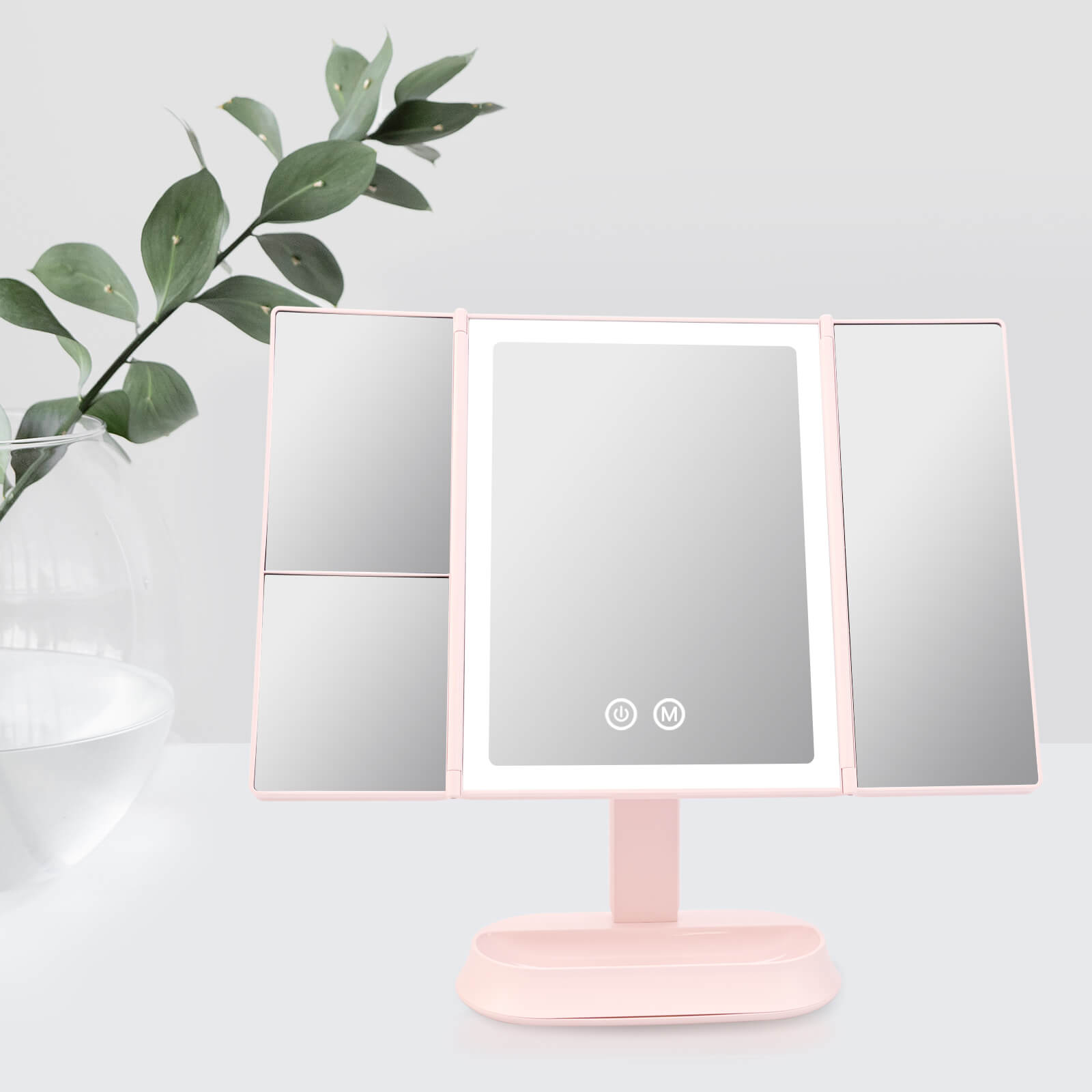 emke-miroir-grossissant-cm03bkmx1-maquillage-lumineux-blanc-5x-7x image 2