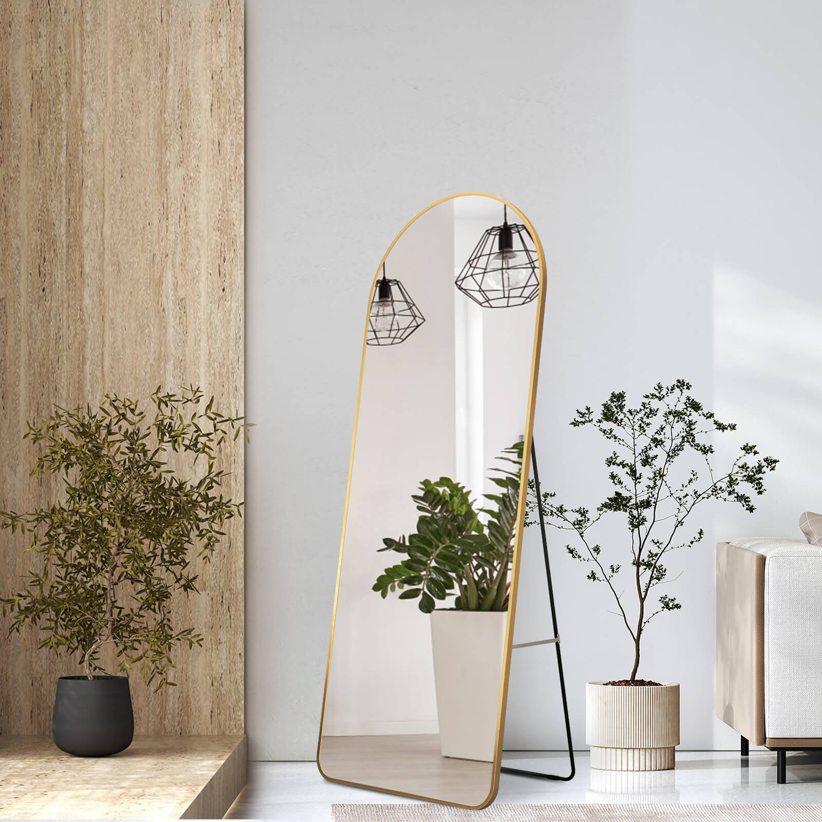 emke-fm07-miroir-sur-pied-cadre-noir-160x60-cm-sans-clairage image 2