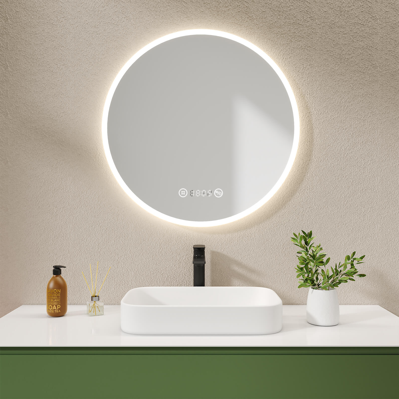 emke-olm08-miroir-lumineux-rond-80-cm-3000k-tactile image 5