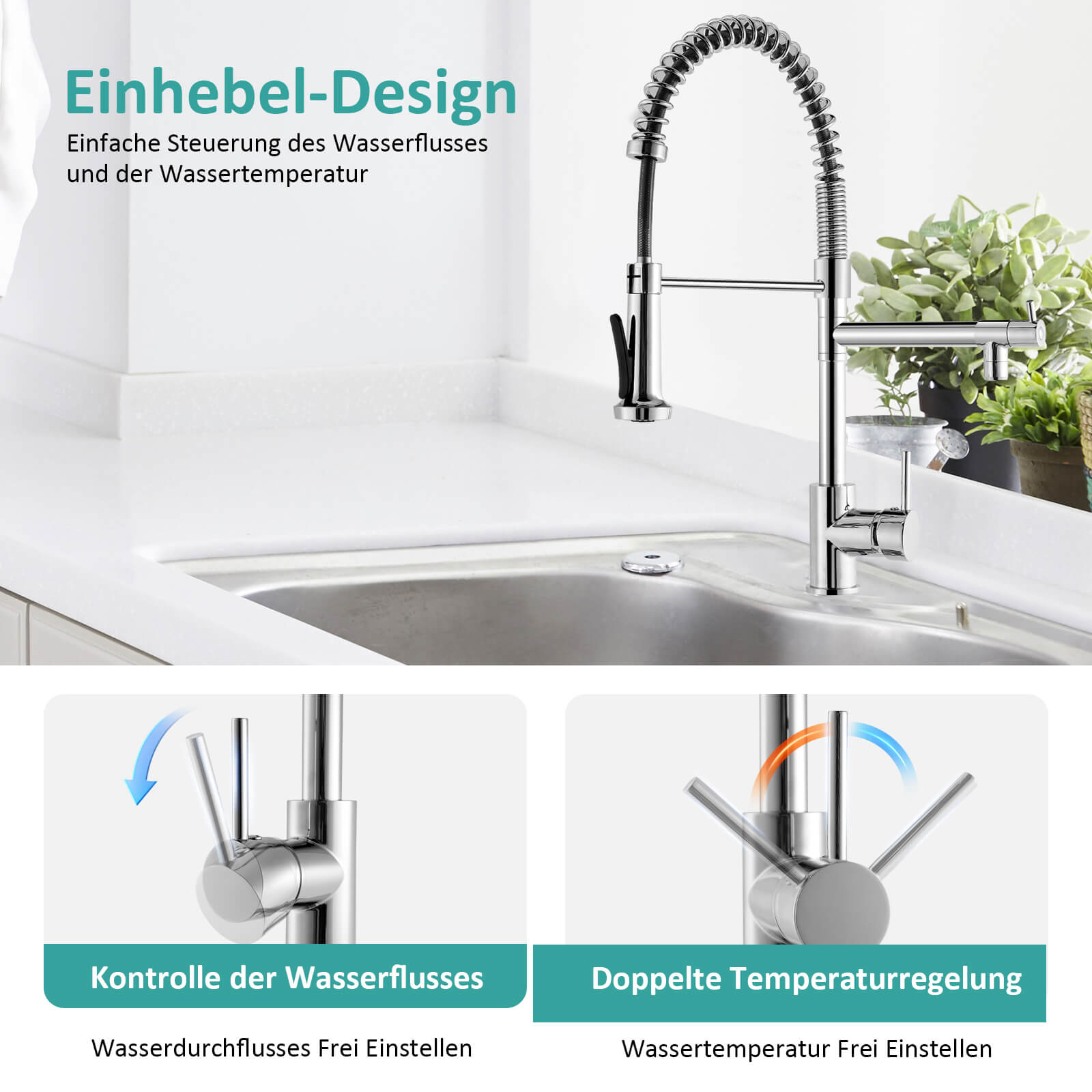 emke-f19-robinet-cuisine-chrom-flexible-2-jets image 3