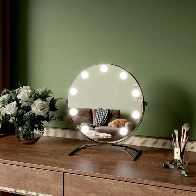 emke-cm11-miroir-cosm-tique-rond-noir-50-cm-7x-led image 1