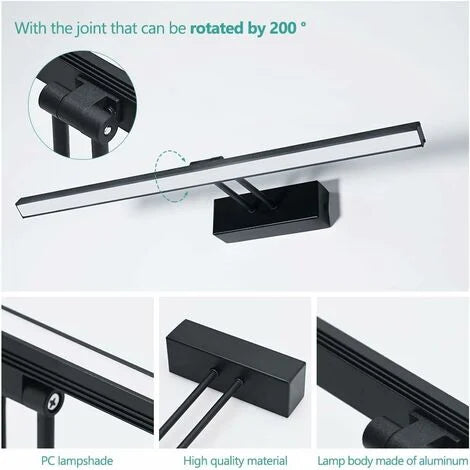 emke-l07-lampe-miroir-led-40-cm-noire-6500k-ip44 image 3