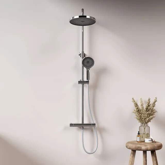 emke-f07-colonne-de-douche-thermostatique-chrom-28-cm image 1