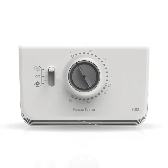 fantini-cosmi-c63-thermostat-d-ambiance-chaud-froid-filaire image 1