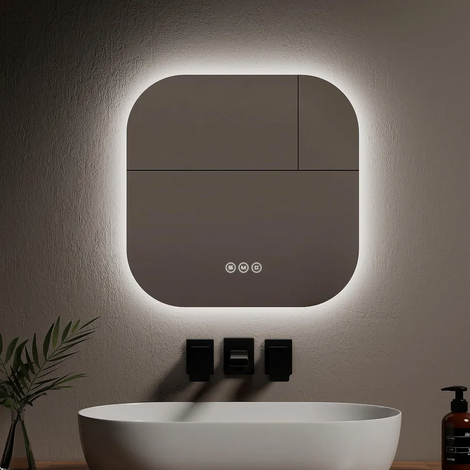 emke-lm32-miroir-led-sans-cadre-3-couleurs-60x60 image 1