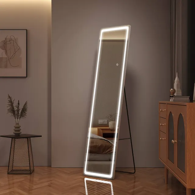 emke-fm01-miroir-sur-pied-led-160x40-tactile-3-couleurs image 1