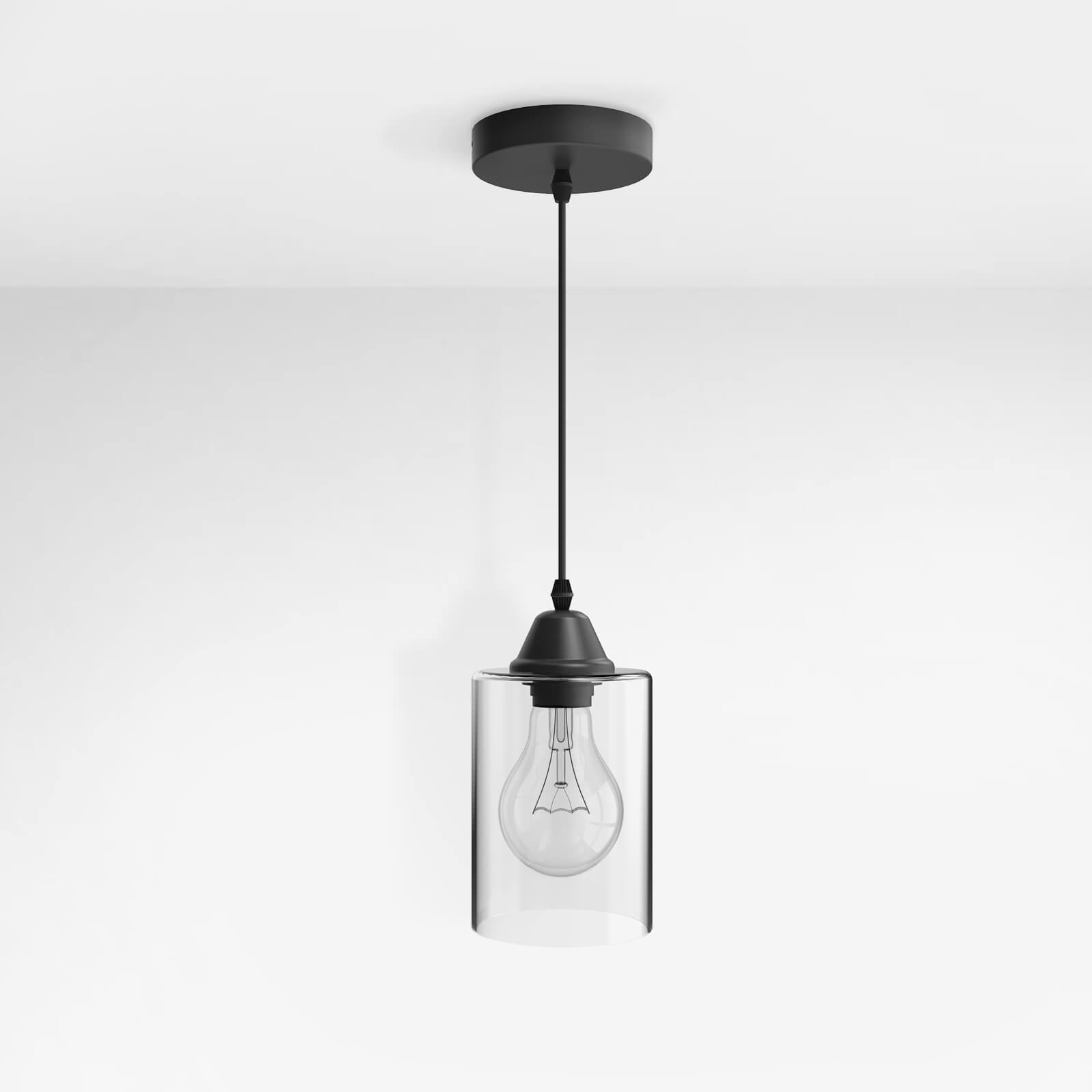emke-l17b2bl-suspension-verre-e27-c-ble-100cm image 2