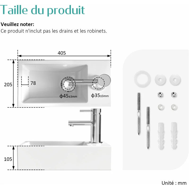 emke-cb06-lave-mains-suspendu-c-ramique-blanc-40-5-cm image 7