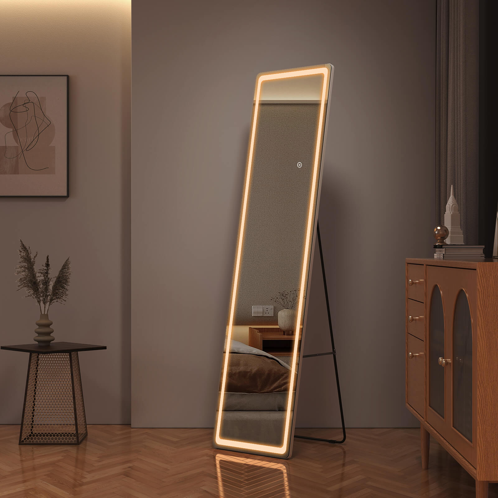 emke-fm01-miroir-sur-pied-led-160x40-tactile-3-couleurs image 5