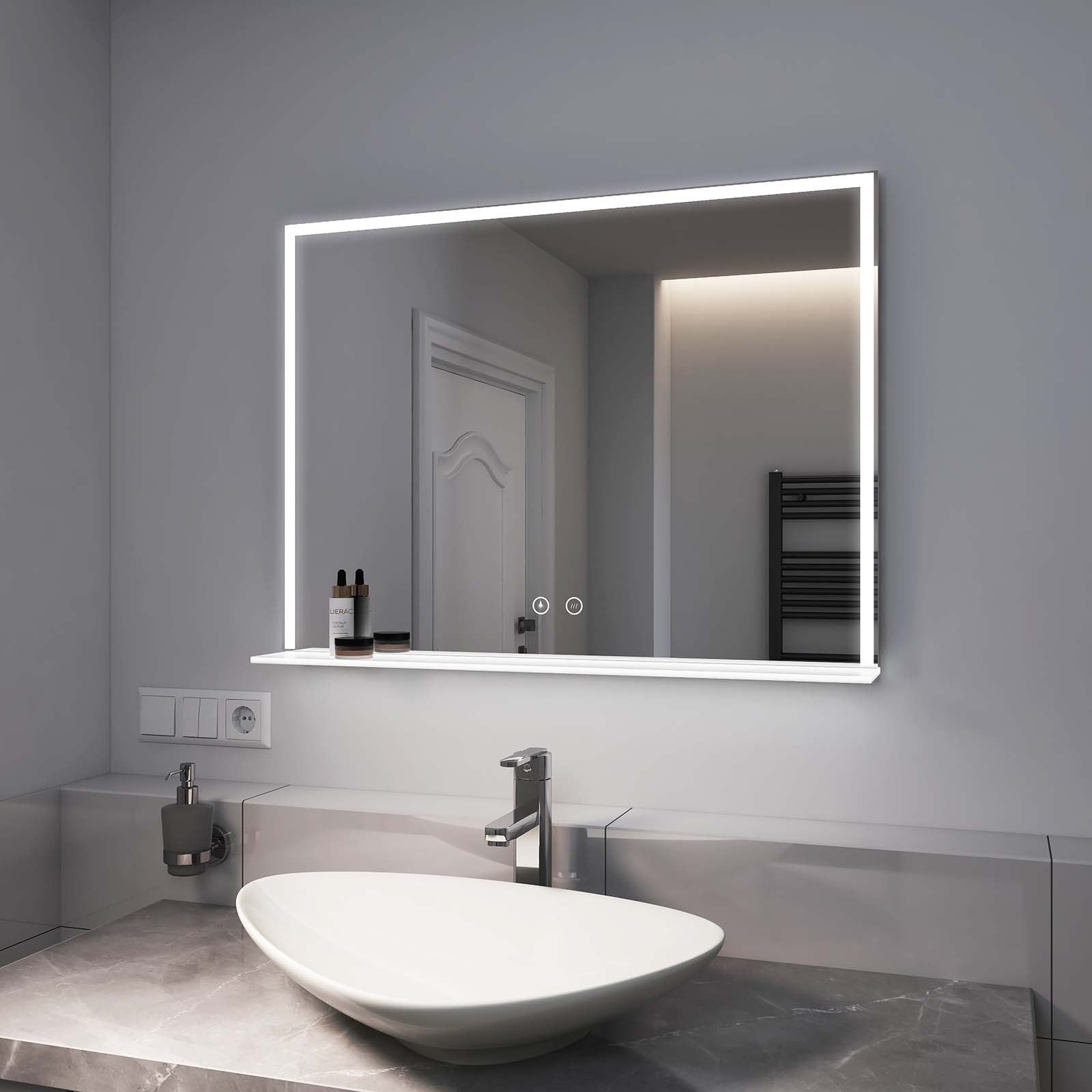 emke-lm15-miroir-lumineux-salle-de-bain-led-50x70-tactile image 4