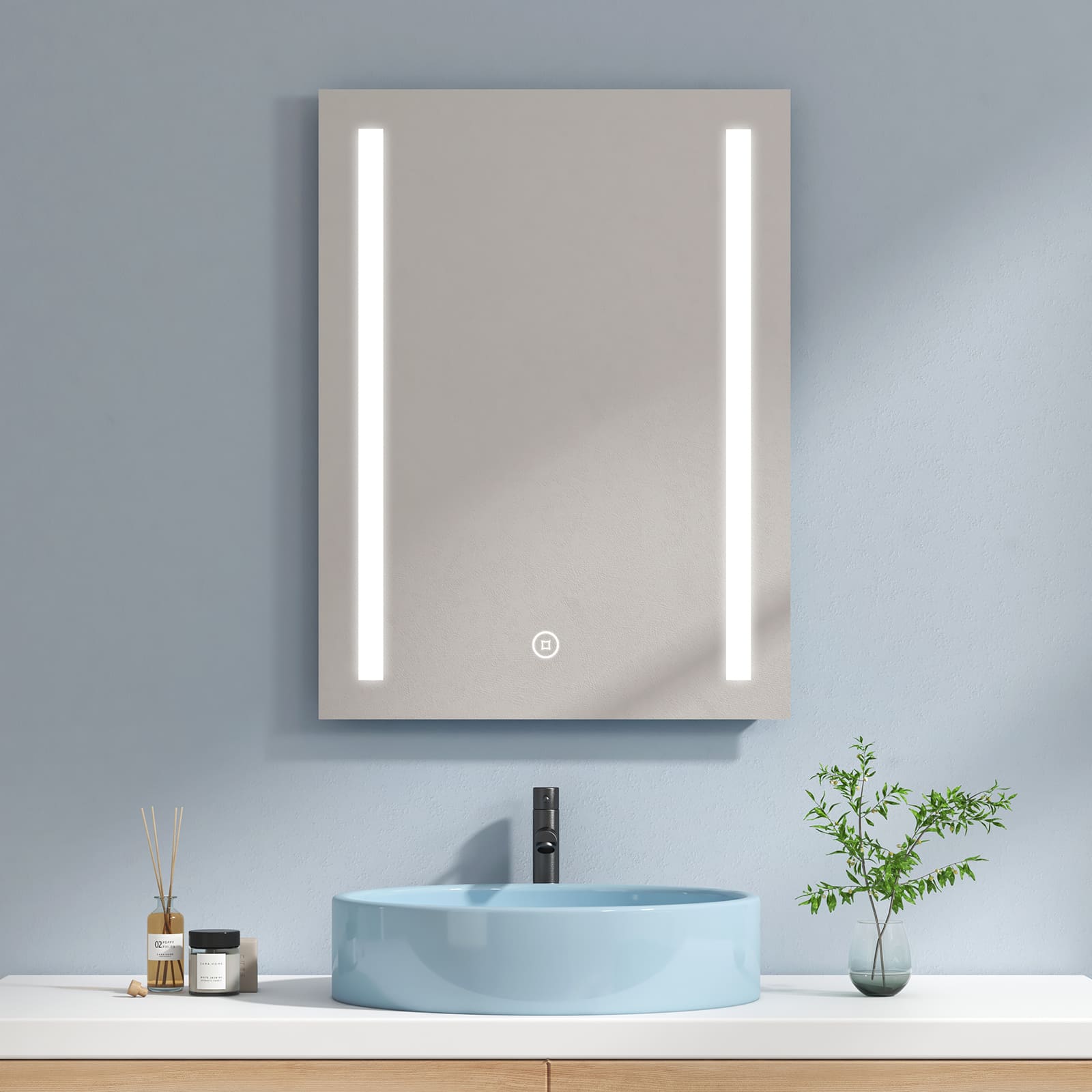 emke-lm01-miroir-led-salle-de-bain-antibu-e-60x80 image 4