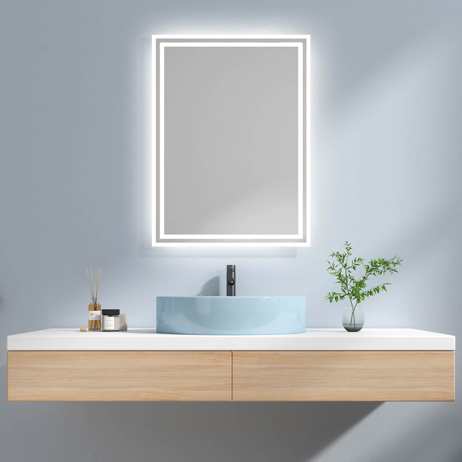 emke-lm04-miroir-lumineux-salle-de-bain-60x80-tactile-6500k image 4