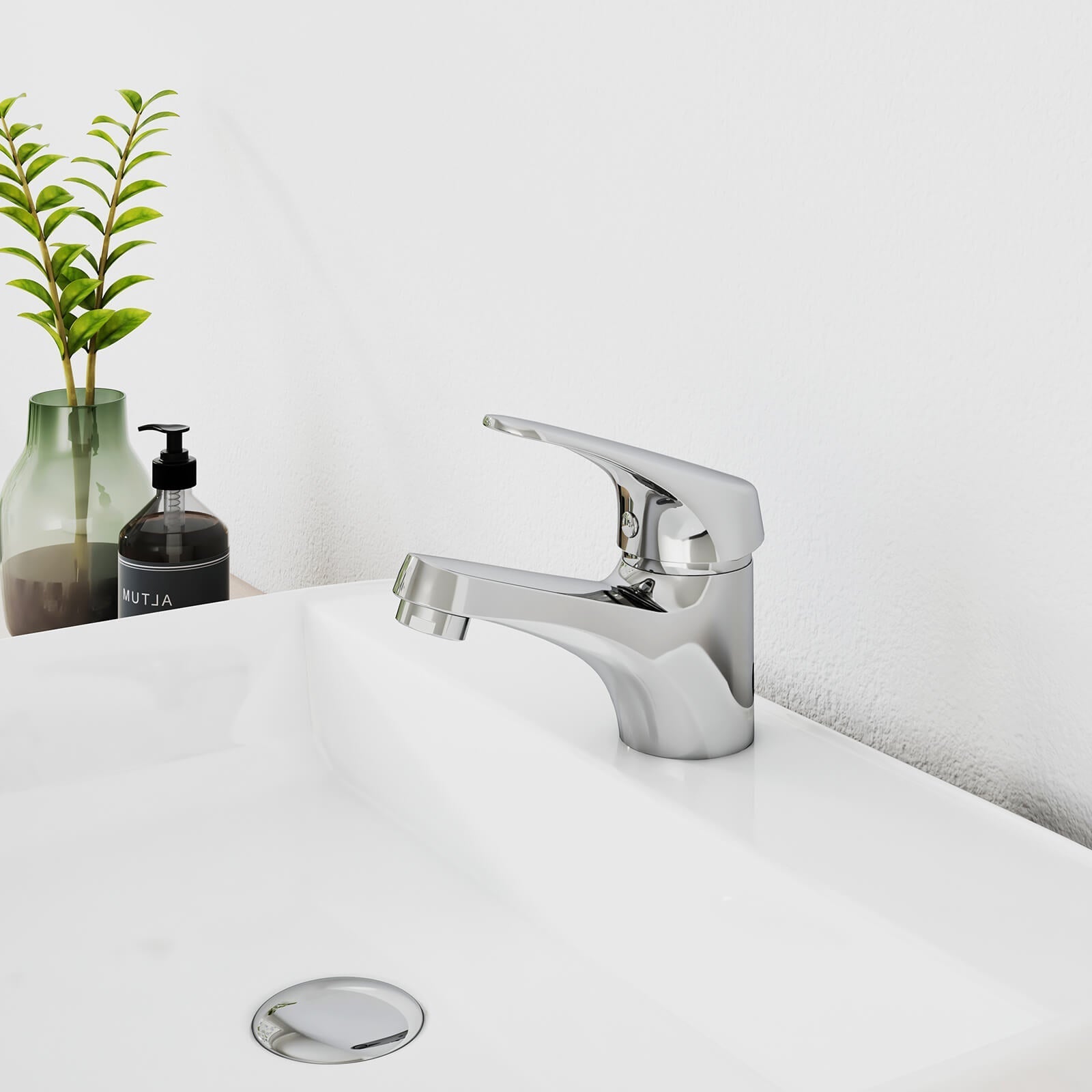 emke-robinetterie-f15-mitigeur-lavabo-chrom-avec-bonde image 2