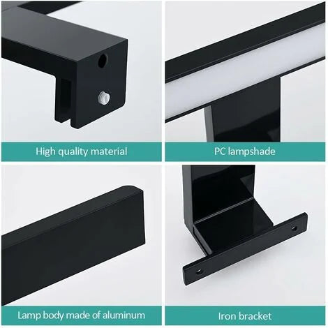 emke-luminaire-l08-lampe-miroir-led-40-cm-noir-6000k image 5