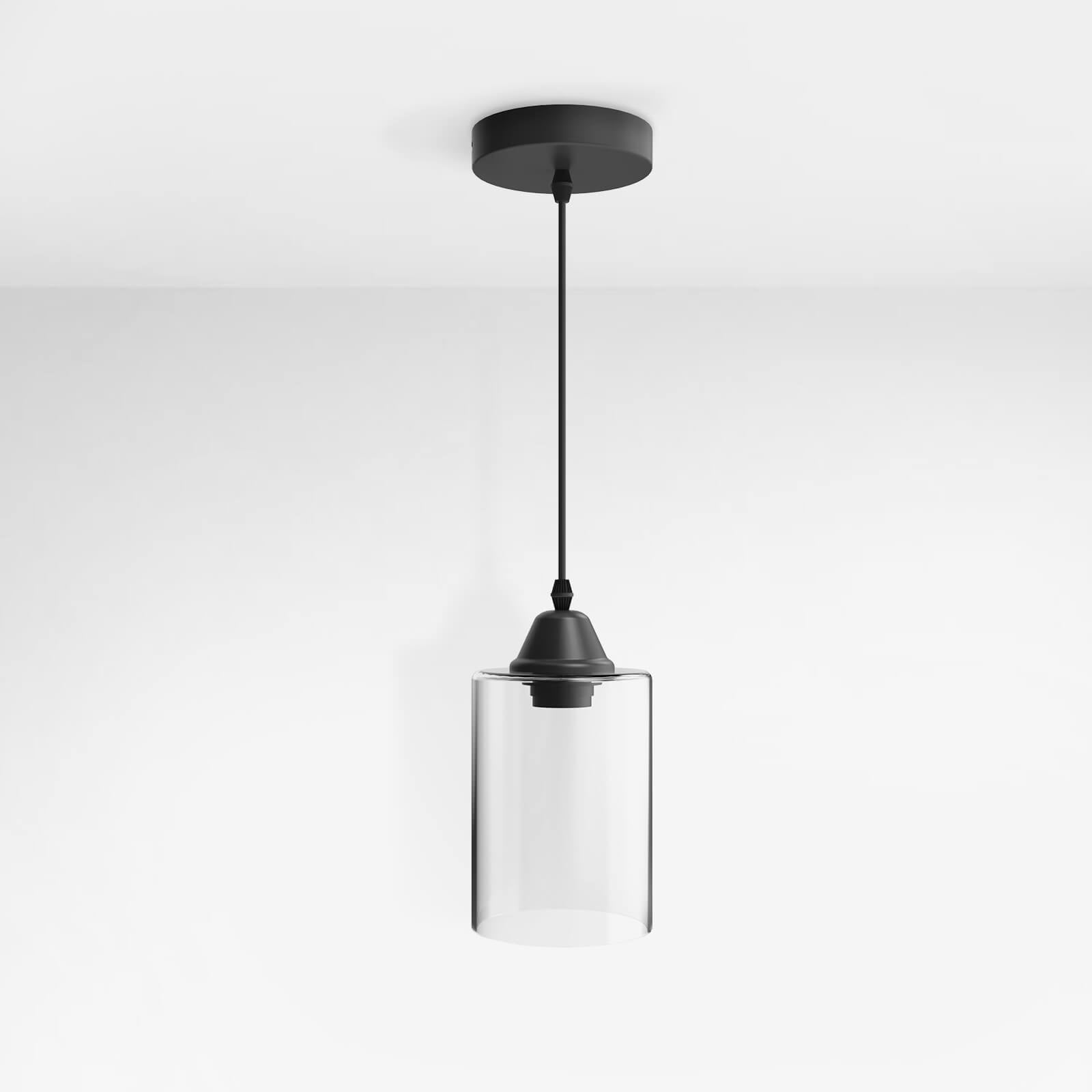 emke-l17b2bl-suspension-verre-e27-c-ble-100cm image 1
