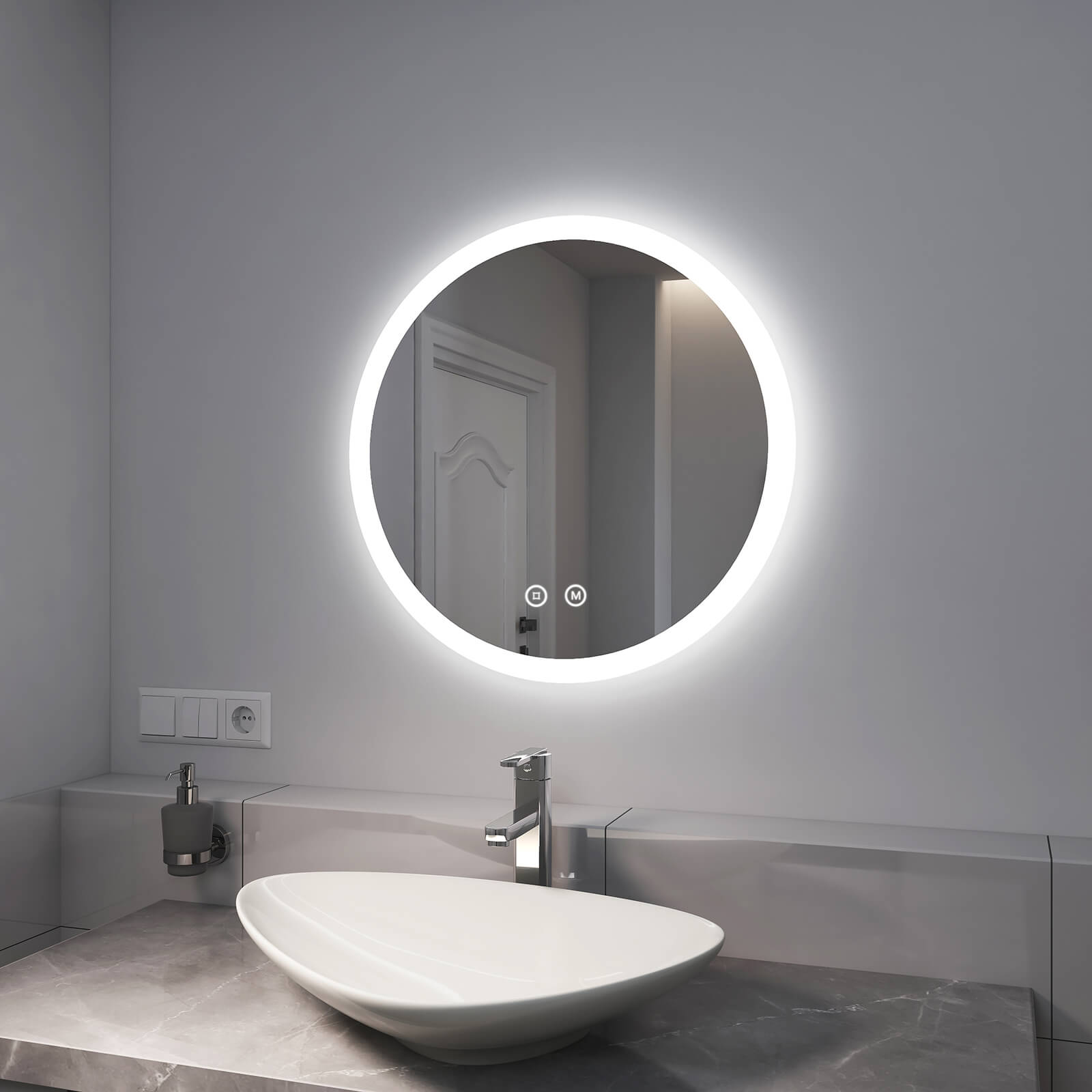 emke-olm01-miroir-rond-led-80cm-tactile-anti-bu-e image 3