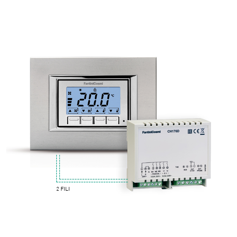 fantini-cosmi-ch133arr2-thermostat-ventilo-convecteur-encastr image 1