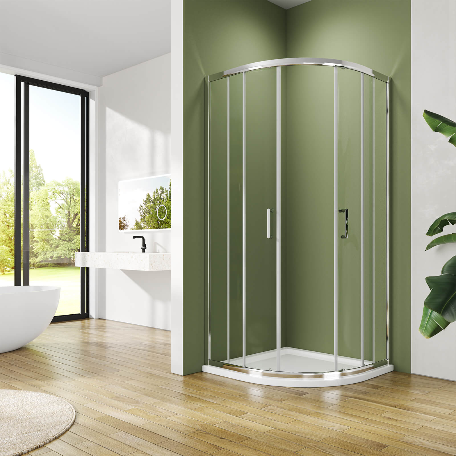 emke-cabine-de-douche-quart-de-cercle-90x90x185-coulissante image 5