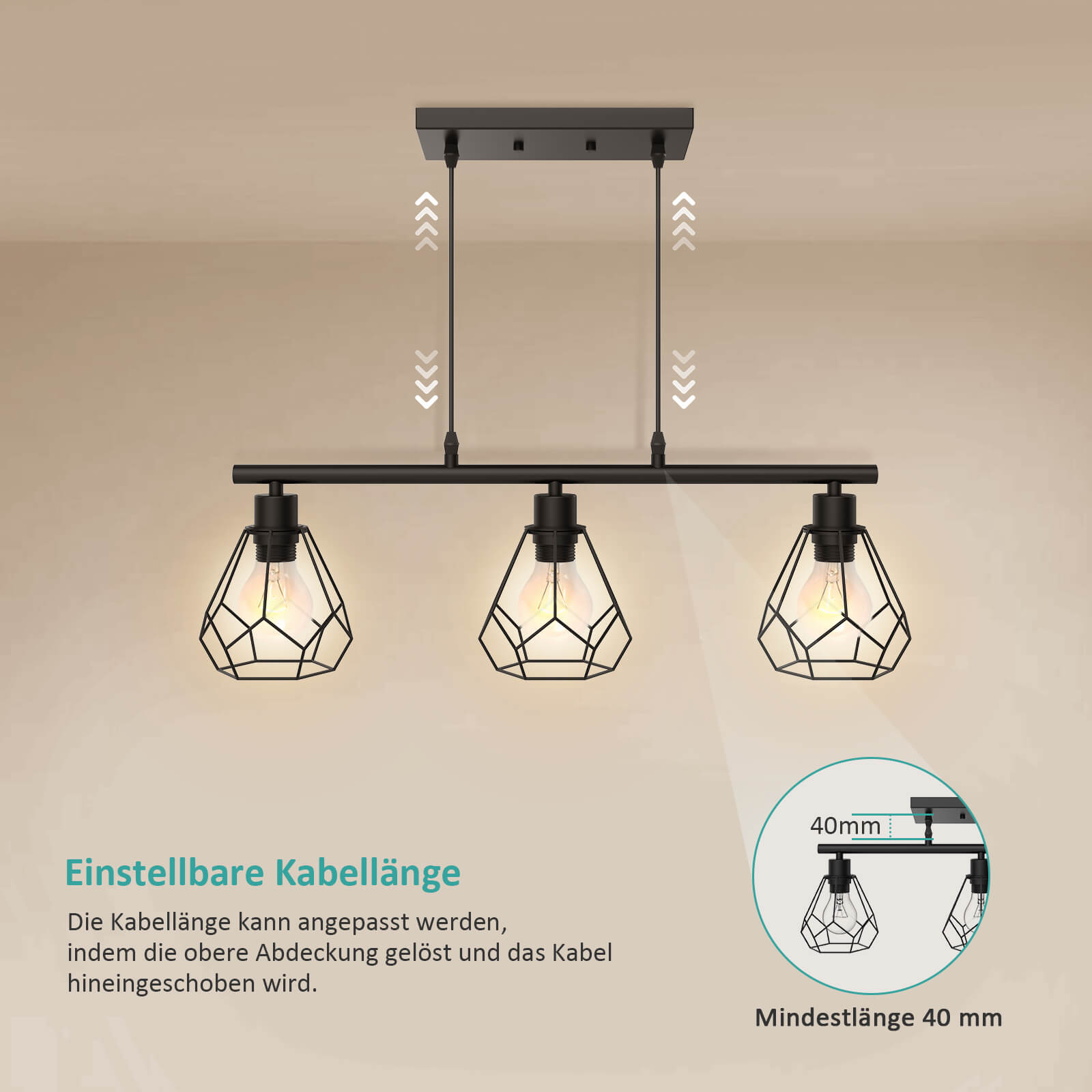 emke-luminaire-l25b2bl-suspension-3-lampes-noire-e27 image 5