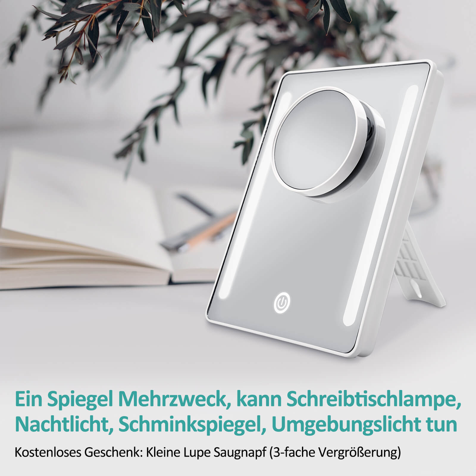 emke-cm03-miroir-grossissant-led-3x-usb-luminosit-r-glable image 2