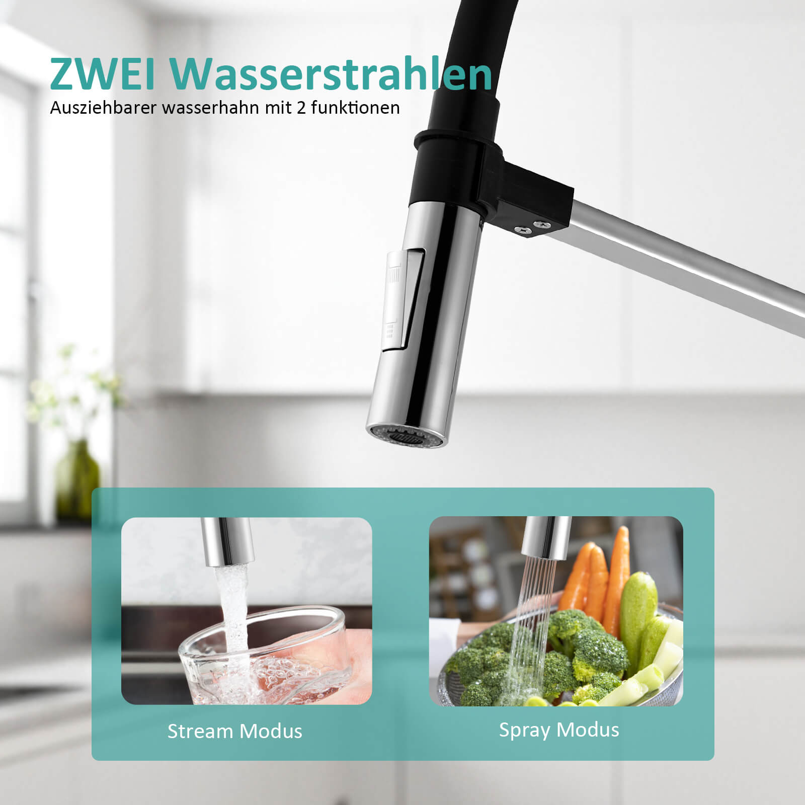 emke-f17-mitigeur-cuisine-2-jets-orientable-chrom-360 image 4