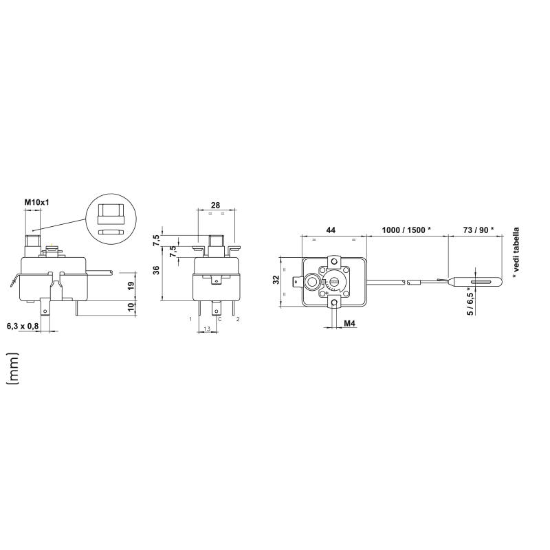 fantini-cosmi-tg400-961-thermostat-m-canique-capillaire image 2